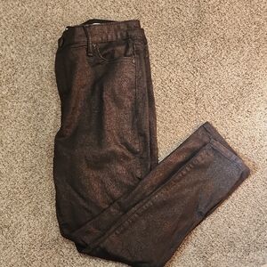 EUC! Women's William Rast Black Metallic High-rise Skinny Jeans size 29